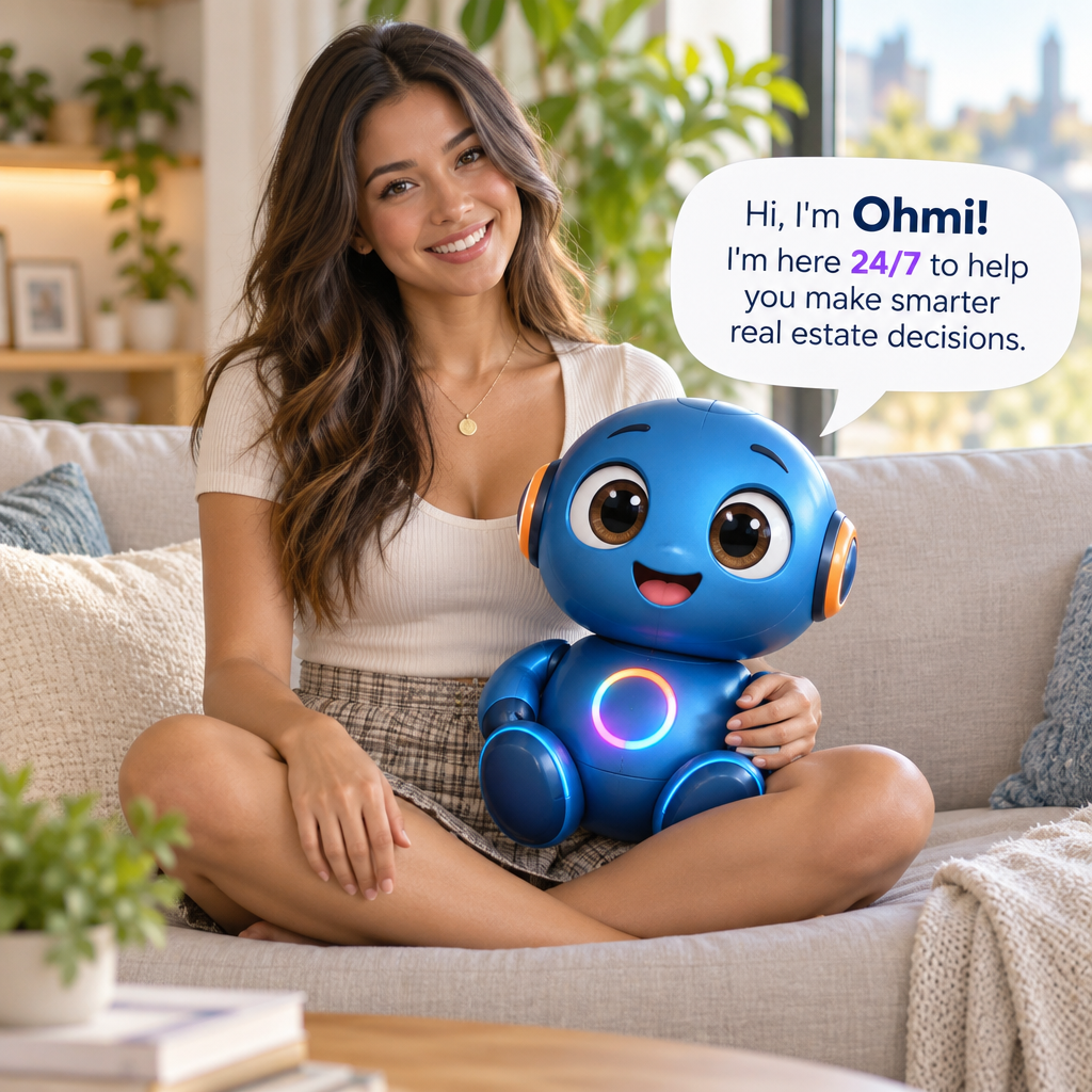 Ohmi, the Ohmer real estate companion, with a homeowner